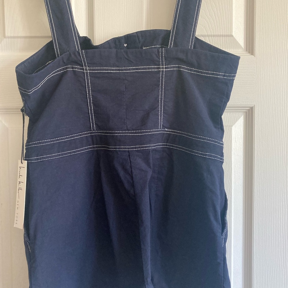Nicole Miller dark denim short romper.NWT - Picture 4 of 5